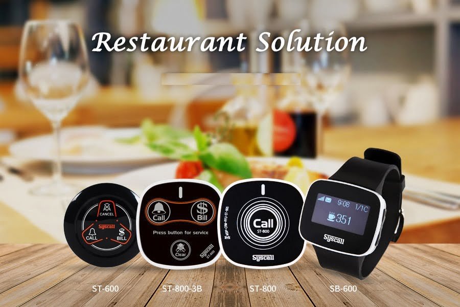 Wireless Calling Solutions for Restaurant, Café and Resorts.